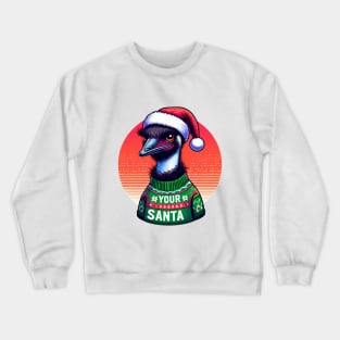 christmas australian emu Crewneck Sweatshirt